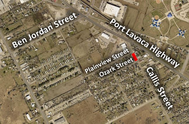 Map showing closure of one residential block of Callis Street