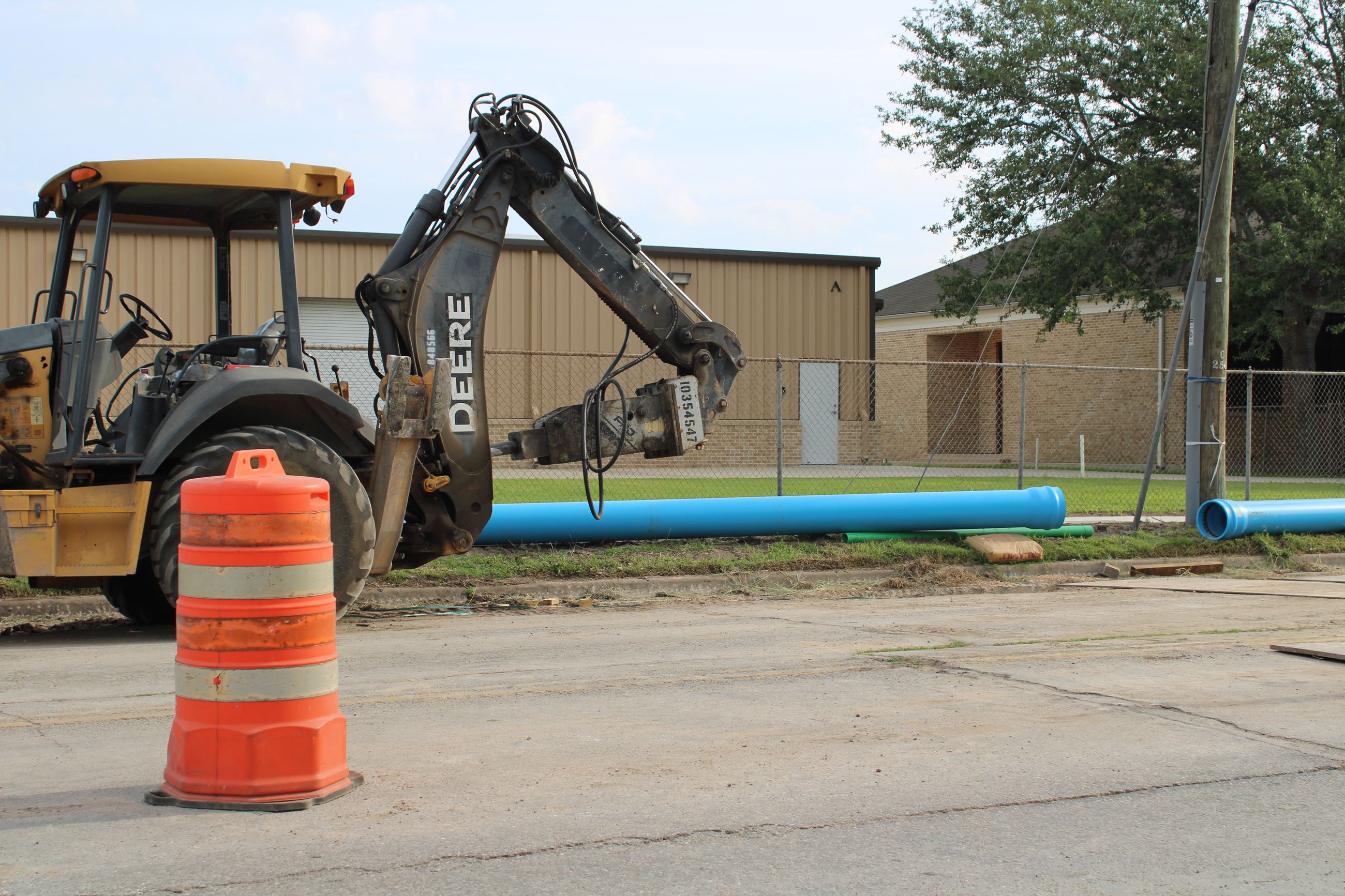 Construction on Red River Street