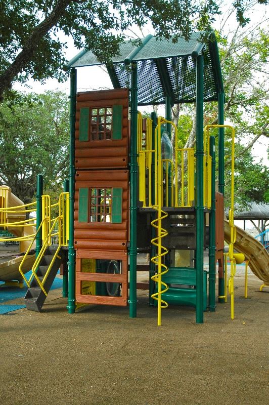 Tall structure for climbing at Children's Park