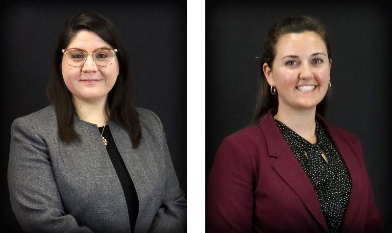 Side-by-side portraits of two women