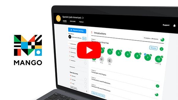 Tutorial video for Mango Languages