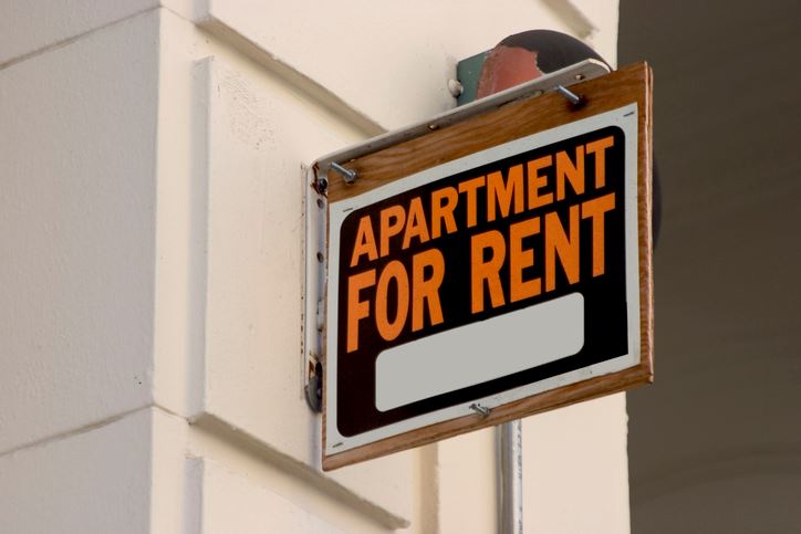Apartment for rent sign