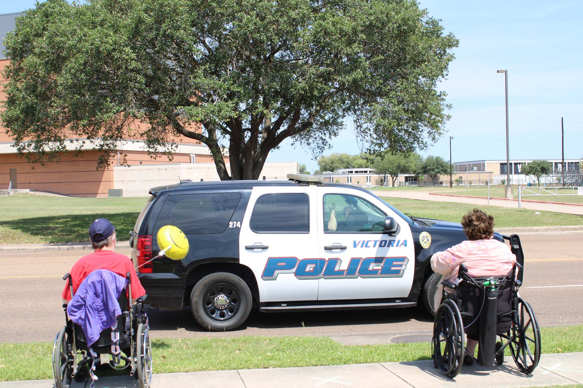 Police car in parade