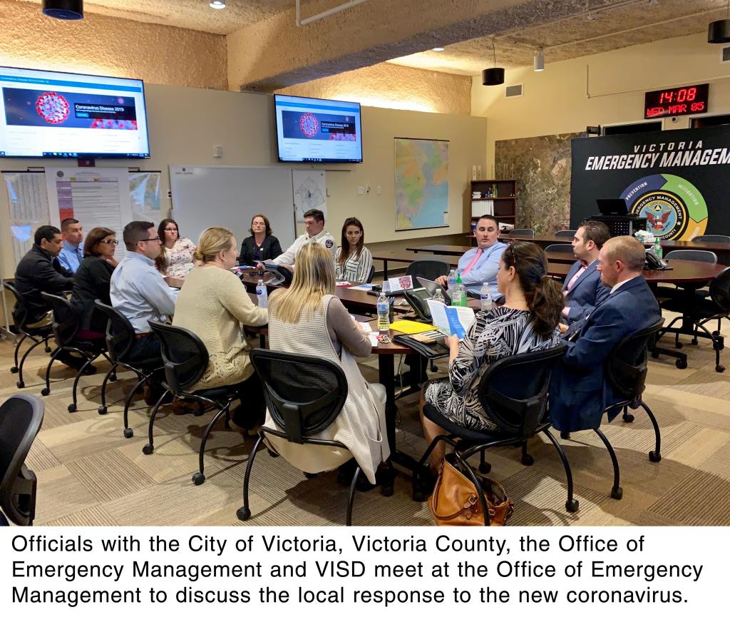 Officials with the City of Victoria, Victoria County, the Office of Emergency Management and VISD me