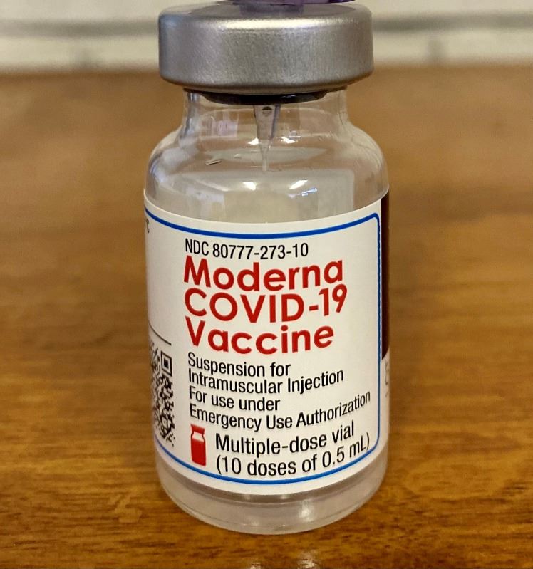 Medical vial labeled 